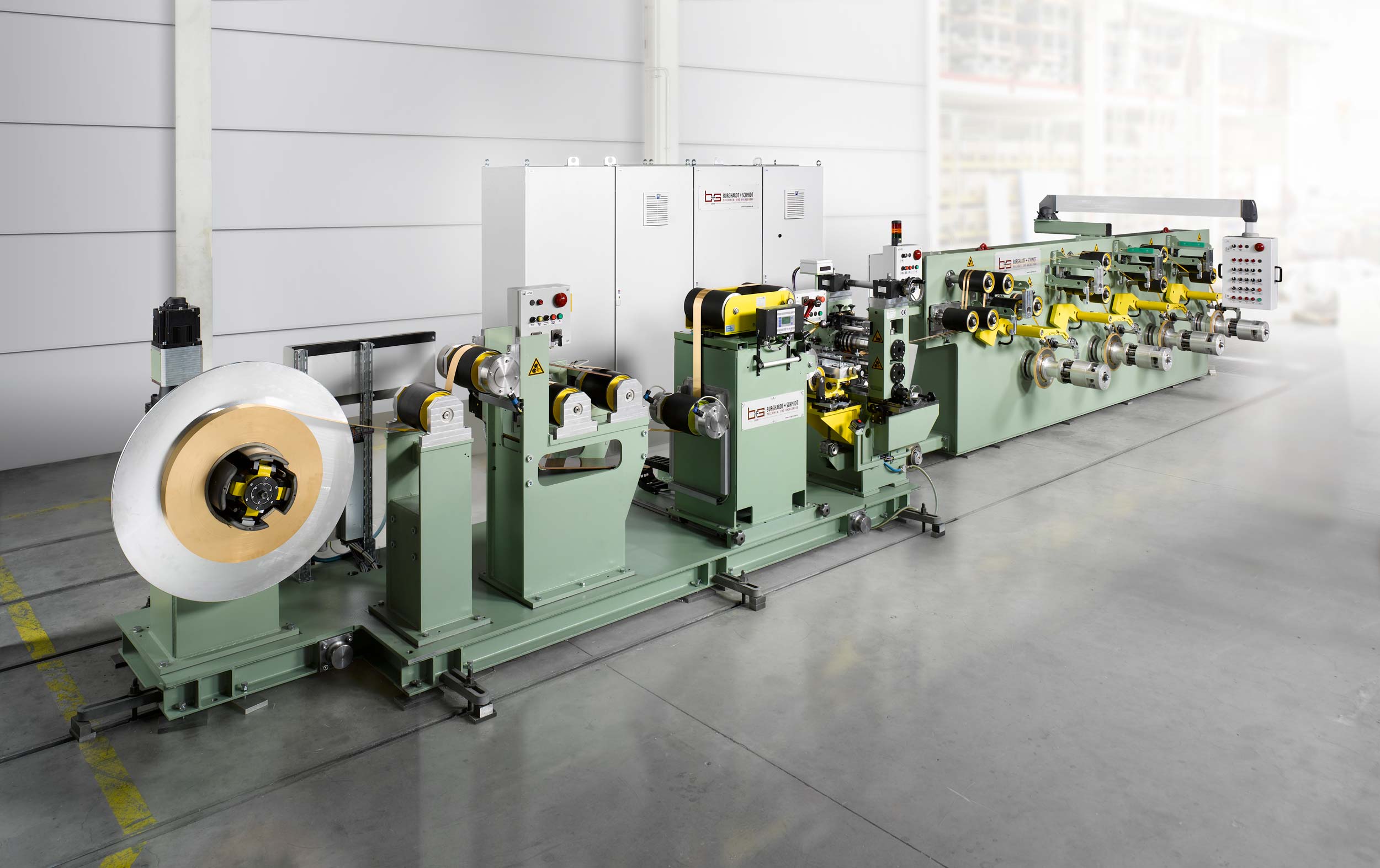 he next level of coil processing | b + s group | Burghardt + Schmidt. The leading, internationally active family company since 1945 in terms of: innovative machines and systems for cutting and straightening.