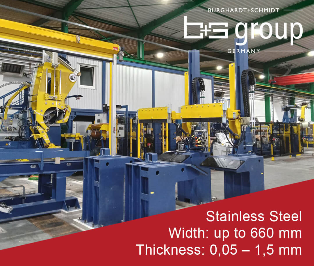 Burghardt+Schmidt GmbH - Anlagen und Maschinenbau - Installation Stretch-Bend-Leveling Line